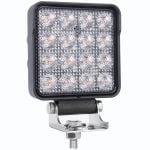 NightRider AMBER 4" Square Work Light - Flood Beam (NOS48A)