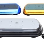 NightRider 17″ SAE/DOT Class 1 Amber/Blue Beacon Bar with Clear Cover (NSB-BAR17AB)